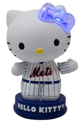 New York Mets Hello Kitty Light-Up Bow Bobblehead SGA 5/26/2024 | eBay