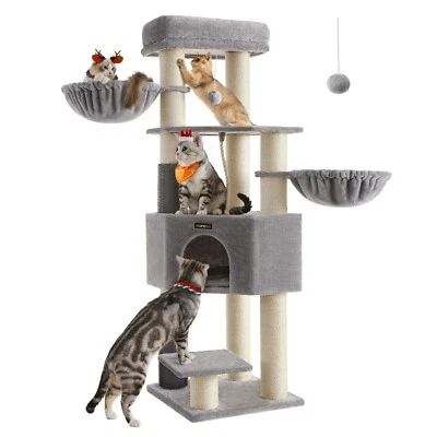 Feandrea Cat Tree for Large Cats, Heavy-Duty Cat Tower,PCT003