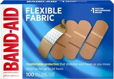 Band-Aid Brand Flexible Fabric Adhesive Bandages, 100 Count...
