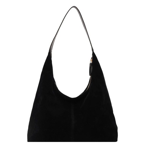 Women's Hobo Slouch Shoulder Bag Soft Leather Cow Suede Large TOTE Leather Bag - Picture 8 of 9
