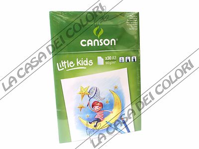 CANSON KIDS - A3 - 90 g/sqm - 30 FG BLOCK - CHILDREN'S DRAWING BLOCK