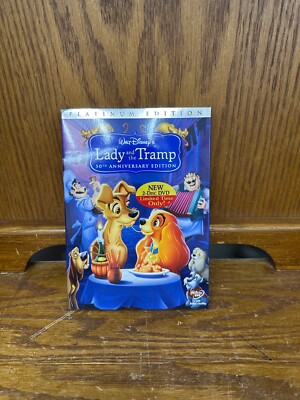 Disney s Lady and the Tramp 50th Anniversary 2-Disc NEW DVD Platinum Edition 