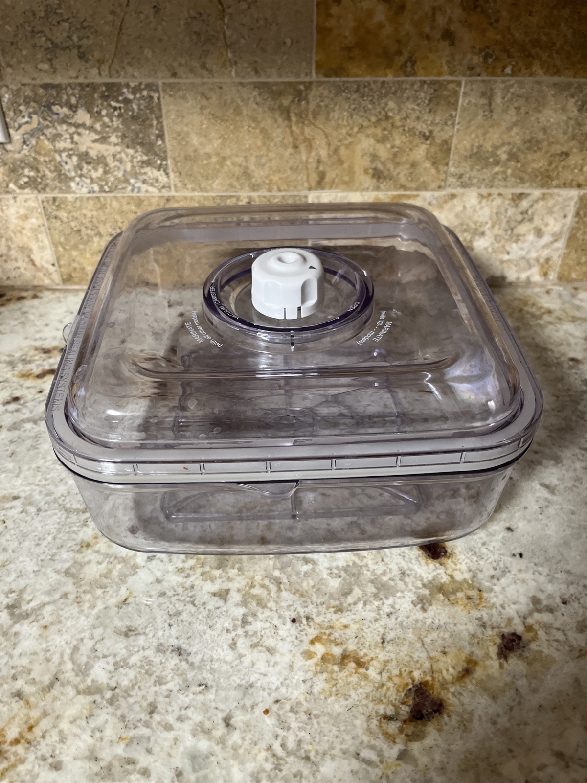 FoodSaver Square Vacuum Sealing 2.25 Qt Quick Marinating Canister