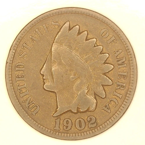 1902 P Indian Head Cent #13 Rare Coin
