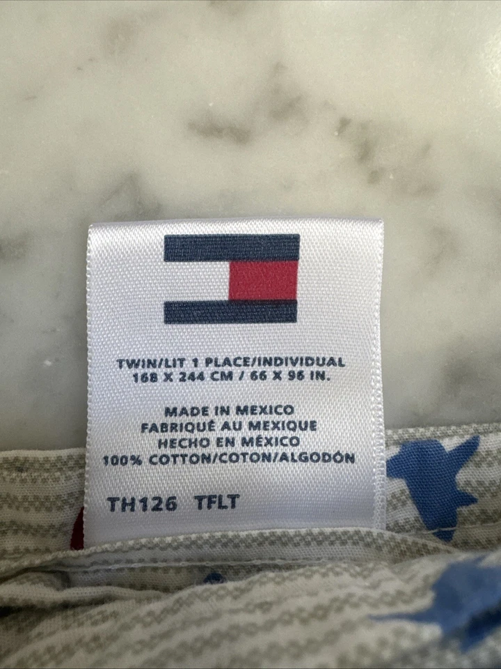 Tommy Hilfiger Shark Attack X-Long Twin Flat Sheet 66” X 96”  (2) Flat Sheets - Image 3 of 4