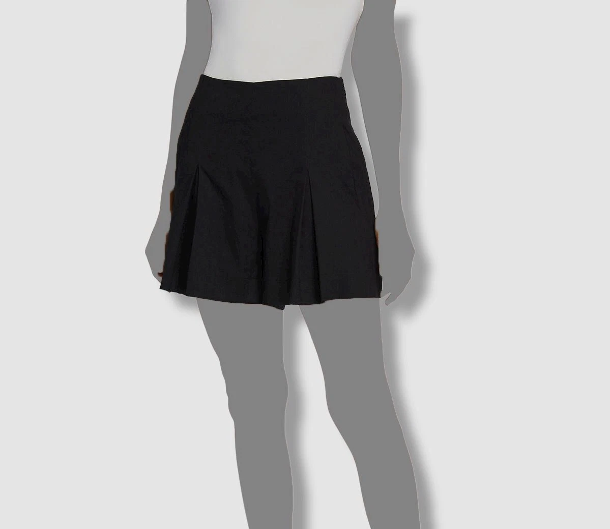$289 Vince Women's Size 6 Black Linen Pleated Casual Short Shorts 2.5" Inseam