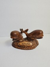 Treasure Craft Whales Salt Pepper Shaker Set Ceramic Hawaii Souvenir Nautical
