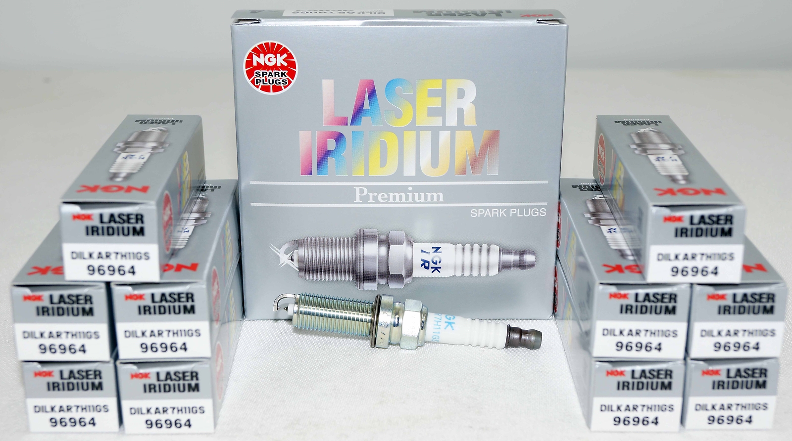 Set of 10 Genuine NGK 96964 Laser Iridium Spark Plugs DILKAR7H11GS eBay