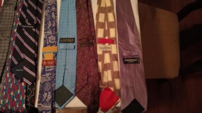 5 Neckties Ties, New Never Worn, No Tags, Diffrent Colors And Brands 
