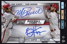 TOPPS BUNT 20 MIKE SCHMIDT & BRYCE HARPER BASEBALL STARS DUAL SIG [DIGITAL CARD]