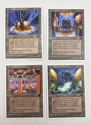 Magic: The Gathering Urza Tron Land Set - 1x Each Urza's Mine, Tower, Power Plant - Chronicles Set (LP Condition)
