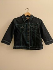 Women's Soft Cropped Denim Jean Jacket XS