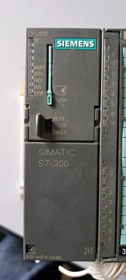 Siemens Simatic S7 300 CPU312 -14E14-0AB0 COMPLETE RACK - Immagine 2 di 3