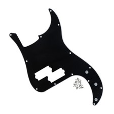 Black 3Ply 4-String PB PB Bass Pickguard 13-Hole Scratch Plate Fit FD P
