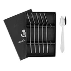 100% Genuine! Wilkie Brothers 6 Piece S/S Buffet Fork Set Mirror Finish!