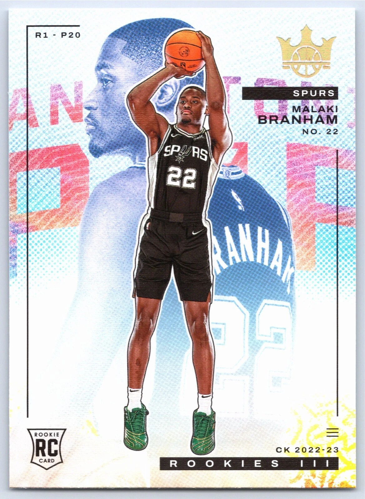 2022-23 Panini Court Kings Malaki Branham Rookie RC Level 3 Rookies III #137