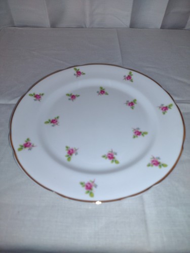 Royal Kent Scattered Rose Mayfield Staffordshire England 4 bone china 8 1/4" pla - Picture 4 of 8