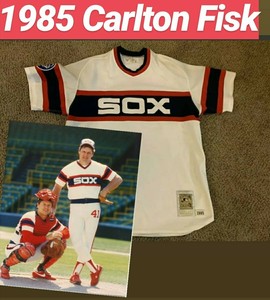carlton fisk white sox jersey