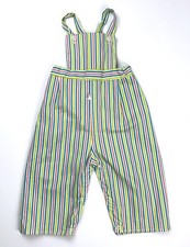 Vintage 1950s/60s Rainbow Stripe Kids/Children's Deadstock Overalls 1960s/50s