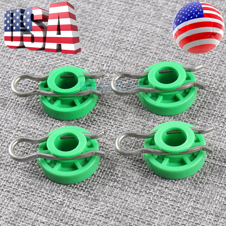 4pcs 4493433 Front Power Window Regulator Guide Roller Clip For Saab 900 9-5 9-3 - Image 2 of 4