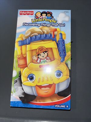 Little People VHS Fisher Price 2002 Discovering Things That Go