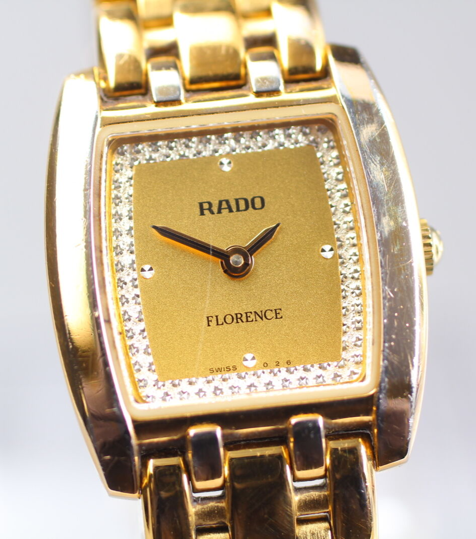 Exc+4] RADO 322.3754.2 FLORENCE Quartz Gold Dial 27mm Lady's watch