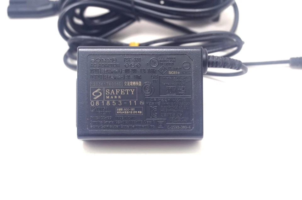 Cargador de pared Sony Playstation PSP adaptador de CA ladrillo OEM + cable nuevo 1000 2000 3000 Foto 4 de 4