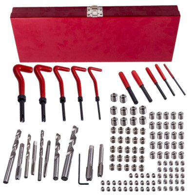 THREAD REPAIR TOOL KIT M5-M12 304 STAINLESS STEEL INSERT SET 131PC
