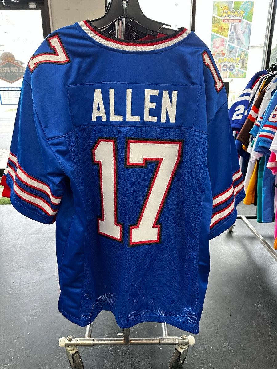 JOSH ALLEN BILLS SEWN STITCHED BLUE JERSEY SIZE MENS XL