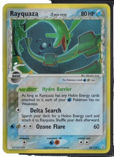 Rayquaza Pokémon TCG EX Holon Phantoms Individual Collectible Card Game Cards