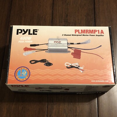 Pyle PLMRMP1A Waterproof 400W 2-Channel Marine Power Audio Amplifier