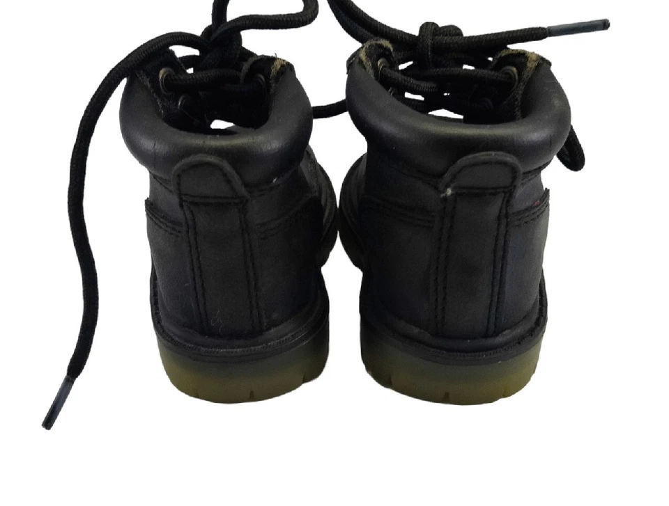 Botas de imitación de cuero negras para niños Connection Dale bebé talla 2 Foto 4 de 4