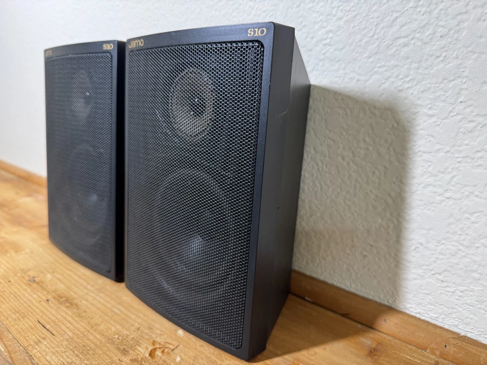 JAMO S10 Bookshelf Speakers HiFi Stereo Compact Home Audio Vintage 2-Way Black - Image 3 of 4