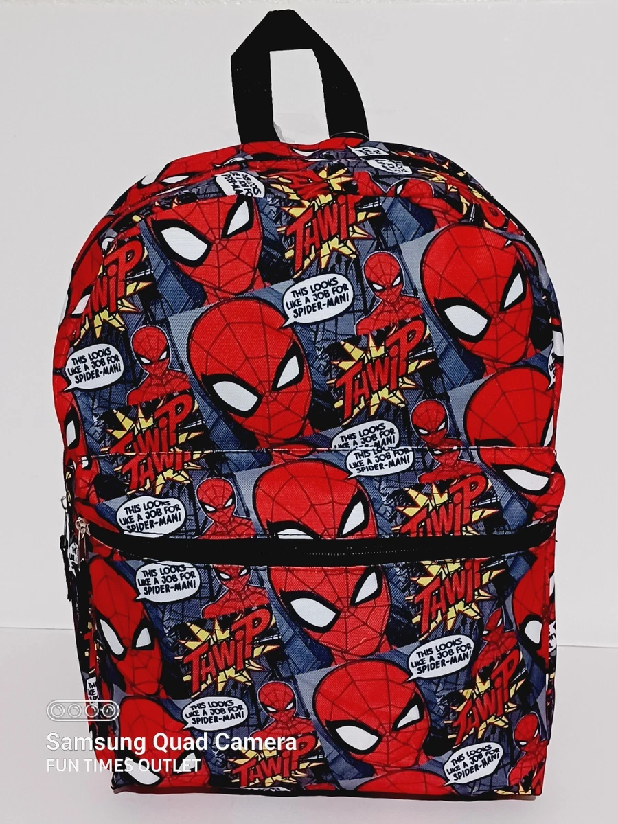 Marvel Spiderman Backpack Accessories 6 Piece Value Set for Boys