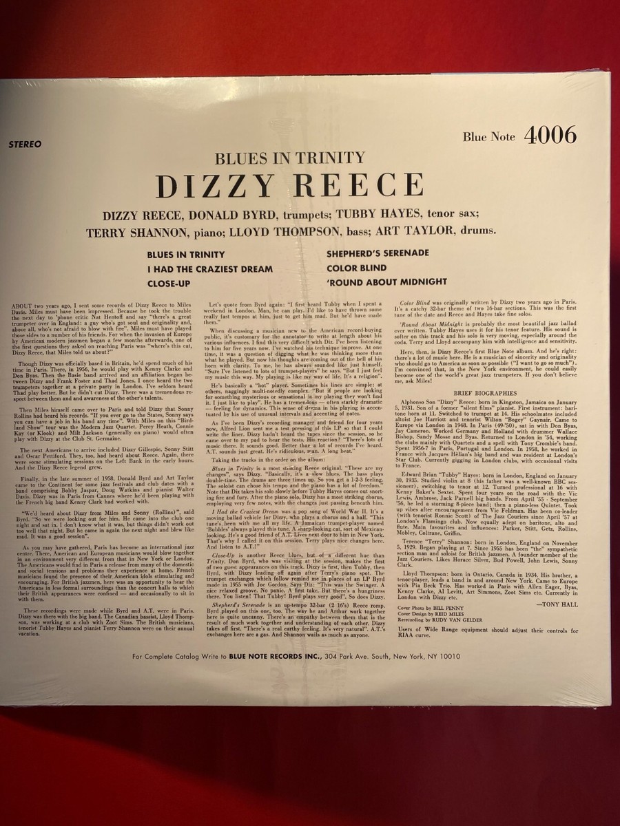 その他 LP Dizzy Reece Blues In Trinity BN4006,BST84006 BLUE NOTE /00260 Dizzy Reece - Blues In Trinity (Blue Note, 1958) - Blue Note