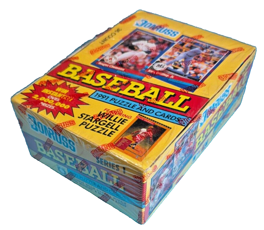 1991 Donruss Series1 Baseball Cards Factory Sealed Wax Box Series 1