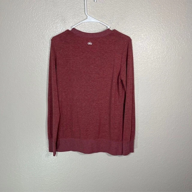 alo-yoga high low pullover athleisure sweatshirt