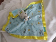 GOODNIGHT MOON BUNNY Lovey Plush Security Blanket Satin Border By Kids Preferred