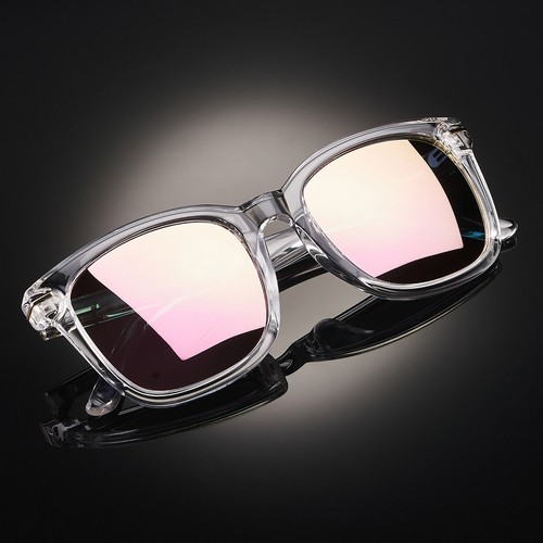Gafas de sol Xagger cuadradas polarizadas espejadas para mujer coloridas neón años 80 retro - Imagen 11 de 20
