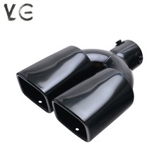 1pc 2.5 Id Chrome Screw-on Dual Exhaust Pipe Muffler Tips Square Tip 1pc 2.5 Id Chrome Screw-on Dual Exhaust Pipe Muffler Tips Square Tip