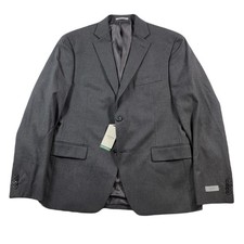 Alfani Slim-Fit Suit Jacket Mens 40S 40 Charcoal Stretch Blazer 360 NEW