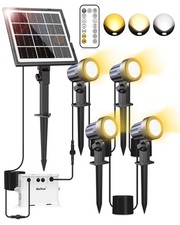 Image of Solar Spot Lights Outdoor Garden, 4 in 1 Solar-Powered Spike Lights