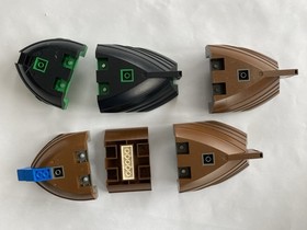 LEGO Pirate Cross Bone Clipper 6250 + 6271 Imperial Flagship Boat Hulls Only