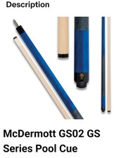 McDermott GS02 PREMIUM Pool Table Cue Stick MADE IN THE USA -NEW, FREE SHIPPING!