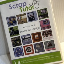 Scrap Tutor Volume Two Elements  Design 14 Step By Step Lessons DVD /90e
