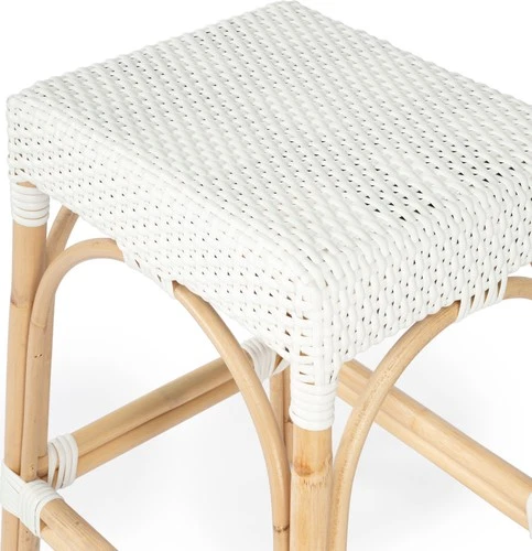Discover Elegant Coastal Rattan Counter Stool by Butler - Picture 6 of 8