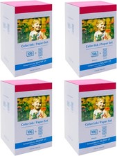 4X Canon Selphy CP1500 CP1300 CP1200 4x6 108 sheet Color Ink Paper Set KP-108IN