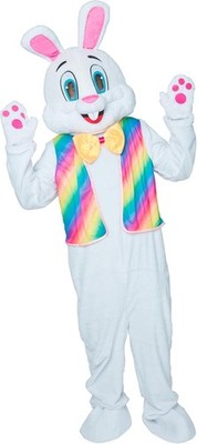 Easter Bunny Costume Adult Rabbit Mascot Cosplay Party Clothing Bunny Ears