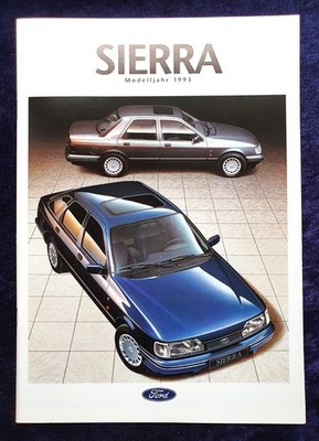 FORD Sierra Prospekt, Modelle: Turnier, Limousine, CLX, GL, Ghia, 4x4 6.1992