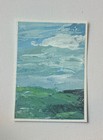 ACEO Original Art Acrylic Landscape: Countryside Sky by Jill/ Tulip and Topaz — photo 2